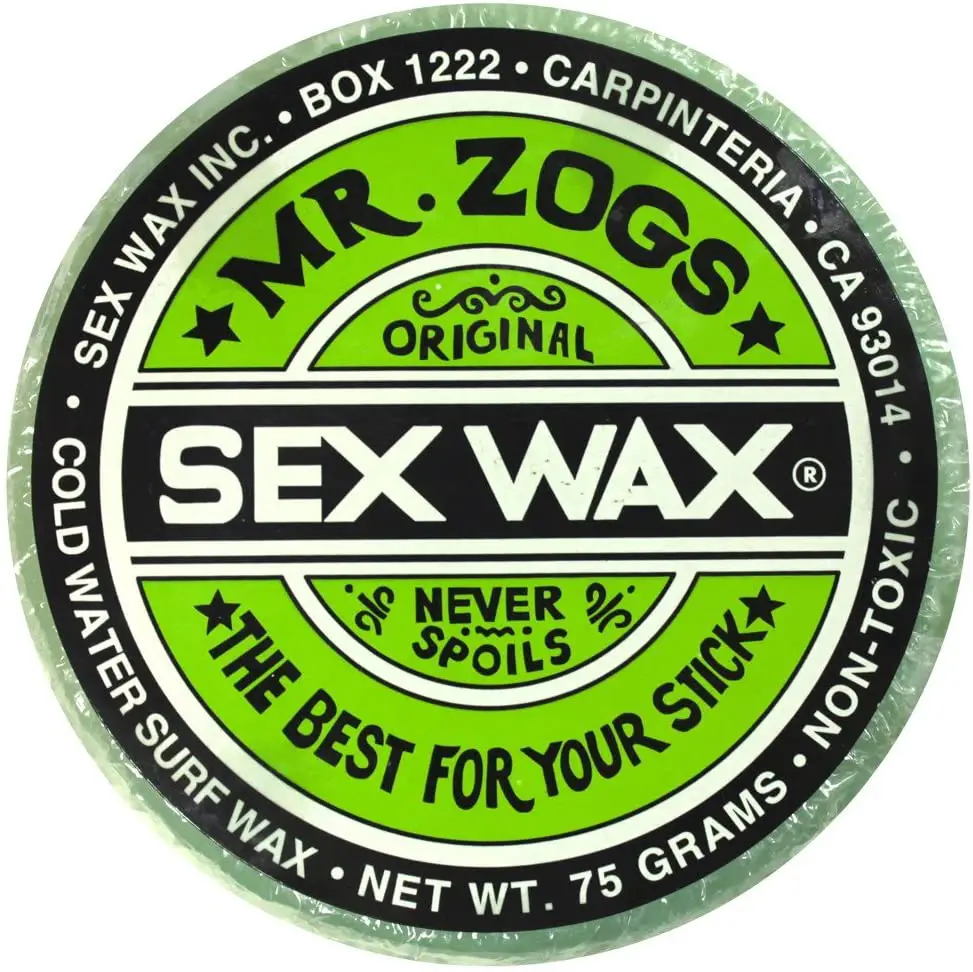 Green Sex Wax for Bodyboarding by Mr. Zog,  Bodyboard Wax for Cold Water