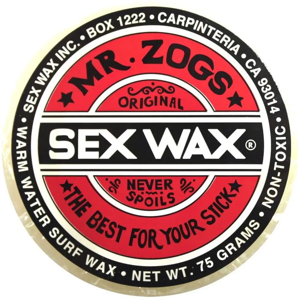 Roter Sex Wax für Bodyboarding von Mr. Zog, Bodyboard Wachs für warmes Wasser