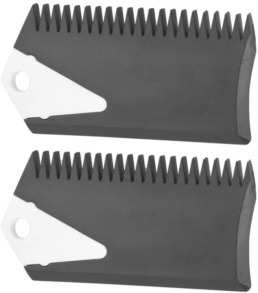 Wax comb for dwaxing a bodyboard, special wax scraper used for dewaxing