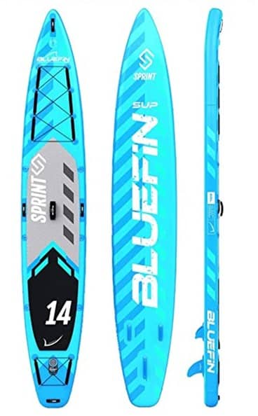 Picture of the inflatable Racing Paddleboard Bluefin Sprint, Bluefin Sprint is a great Race iSUP