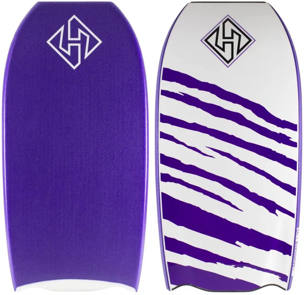 Great Bodyboard with a bat tail for advanced bodyboarders and drop knee bodyboarders is the Hubboards Dubb Deluxe PE 42
