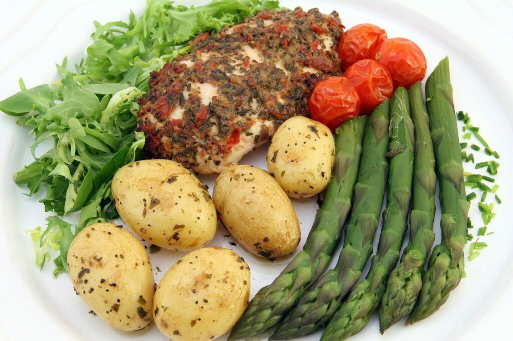 appetite, asparagus, calories, healthy diet for weight loss in combination with SUP fitness
