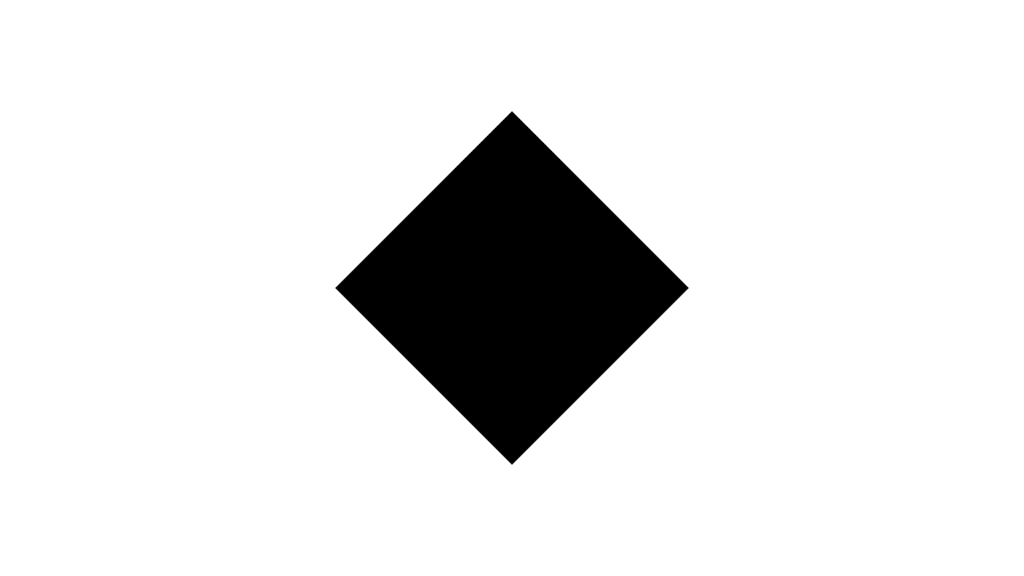 A graphic of a black diamond