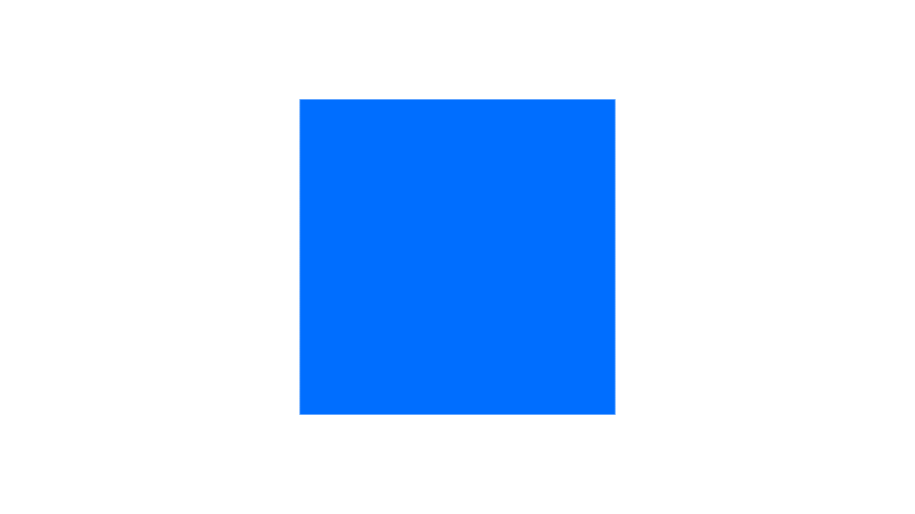 A graphic of a blue square